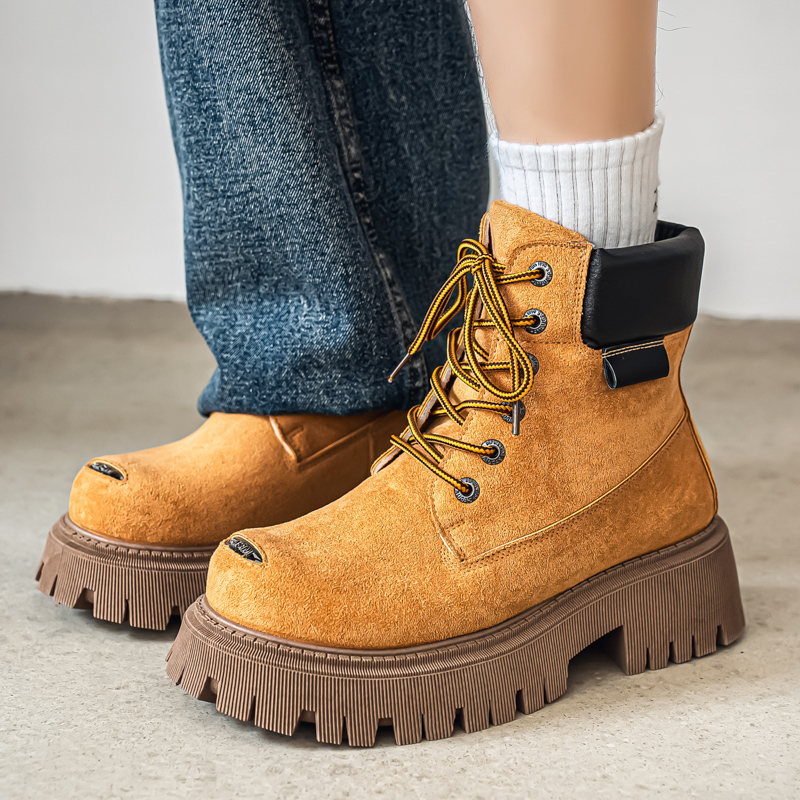 Men'S Shoes Wide Width - Classic High Top Boots Outdoor Leather