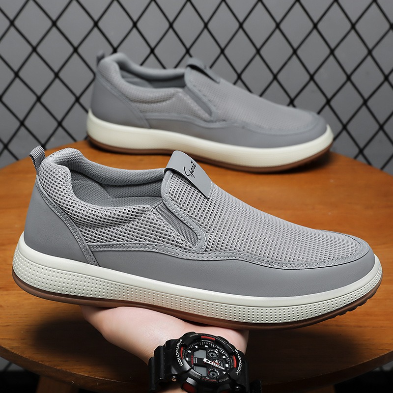 Loafer Slip On Men - Men's Canvas Shoes Breathable Mesh Shoes