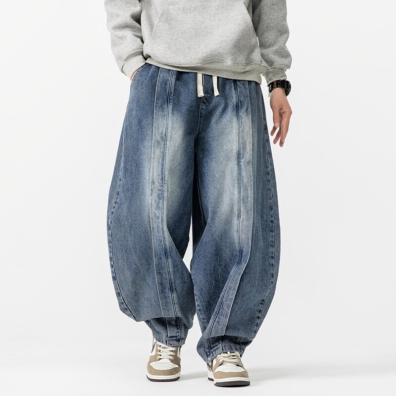Men'S Shoes With Jeans - 2025 New Vintage Harem Pants Men
