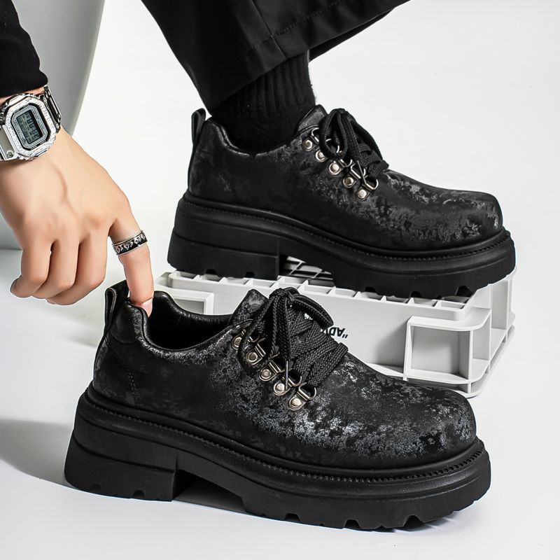 Winter Men Retro British Style - огляд і ціна Men'S Shoes Height Increase