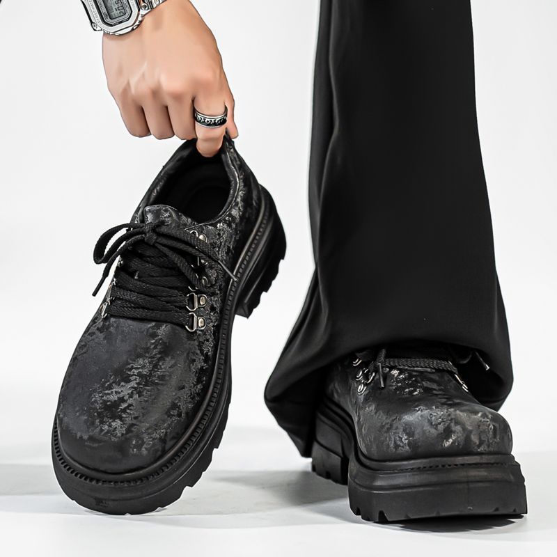 Winter Men Retro British Style - огляд і ціна Men'S Shoes Height Increase