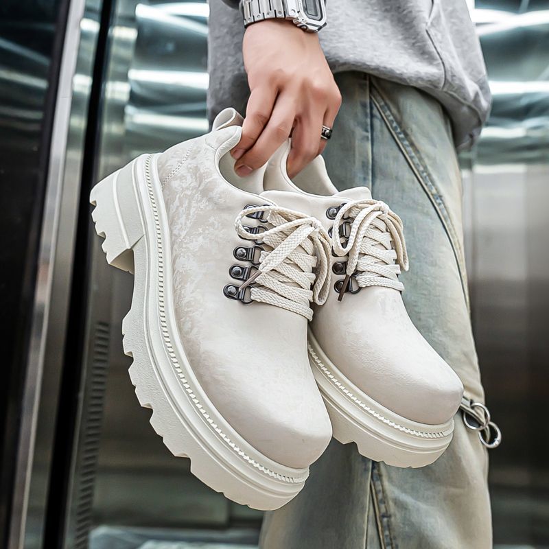 Winter Men Retro British Style - огляд і ціна Men'S Shoes Height Increase