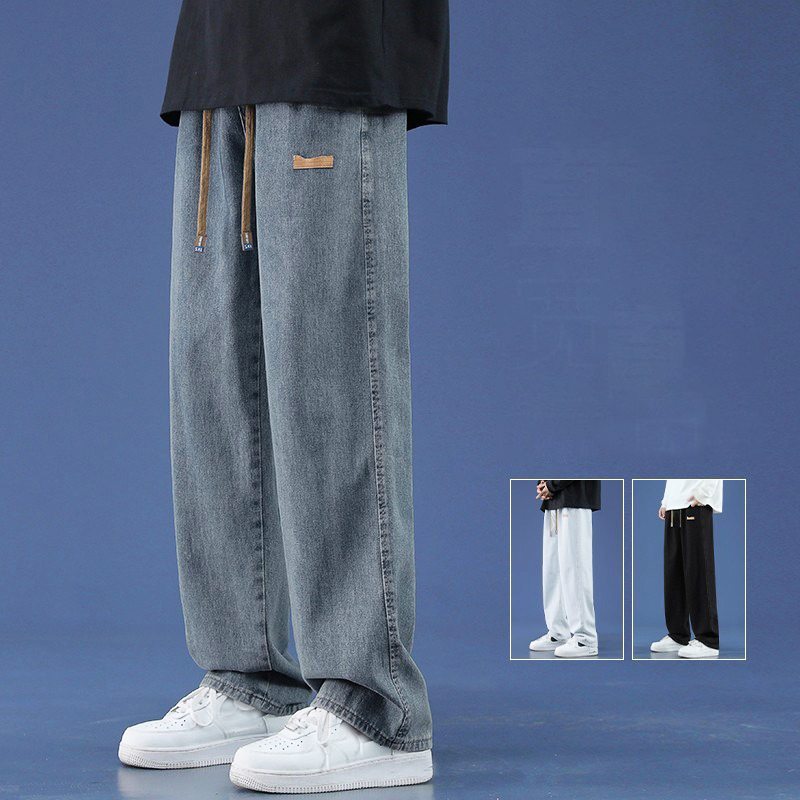 Summer Thin Men's Baggy Jeans  - огляд і ціна Men'S Shoes With Jeans