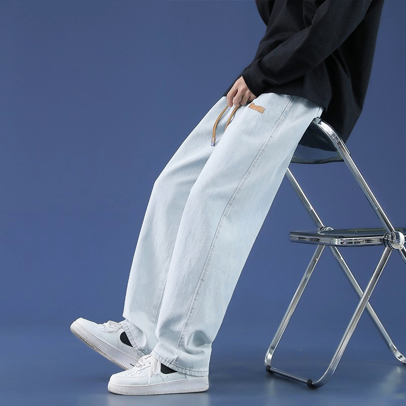 Summer Thin Men's Baggy Jeans  - огляд і ціна Men'S Shoes With Jeans