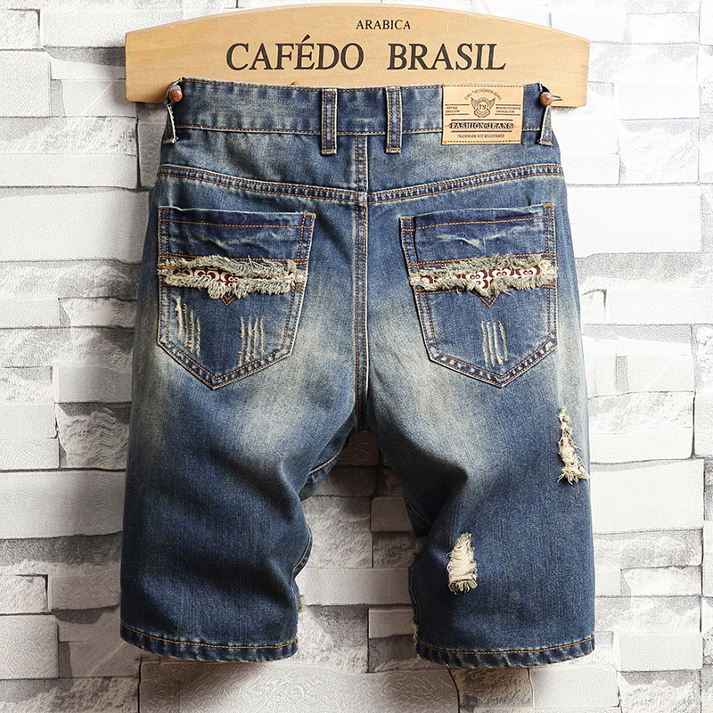 Ripped Hip-hop Denim Shorts Me - огляд і ціна Men'S Shoes With Jeans