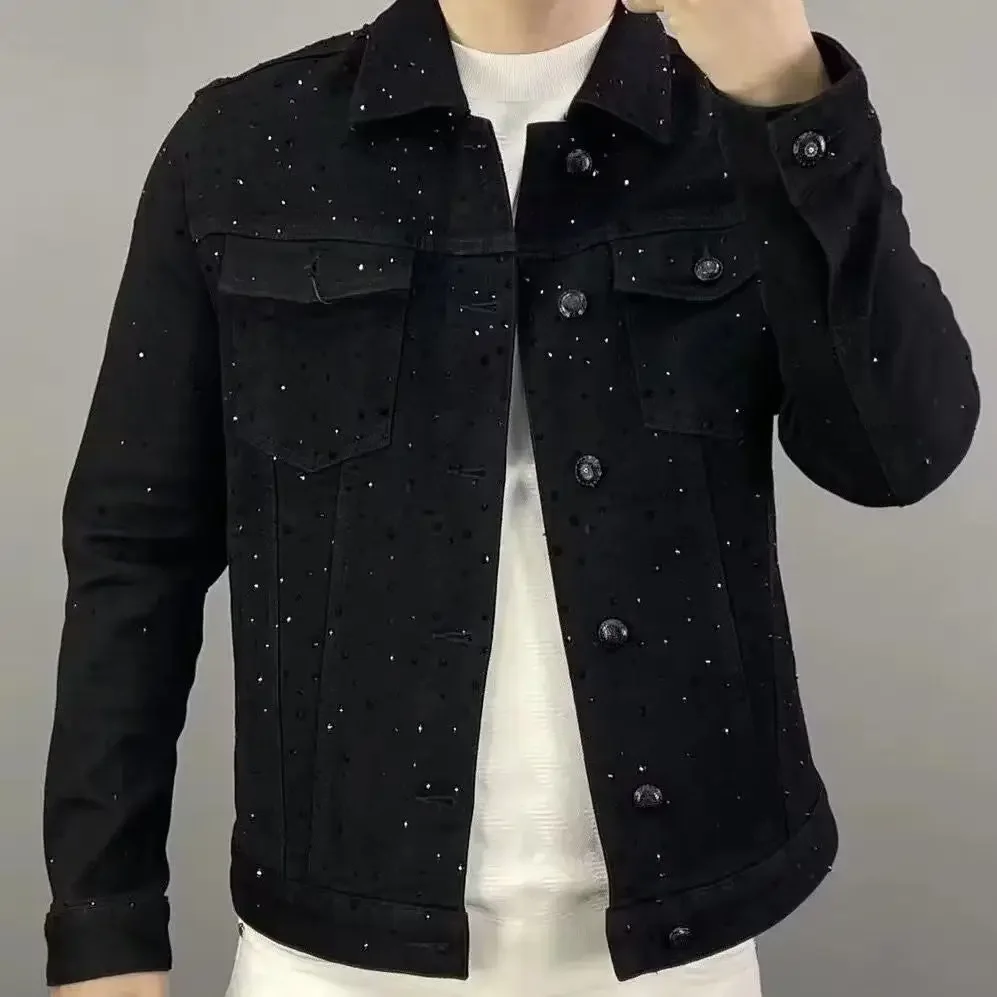 Jeans Coat for Men Button Casu - огляд і ціна Men'S Shoes With Jeans
