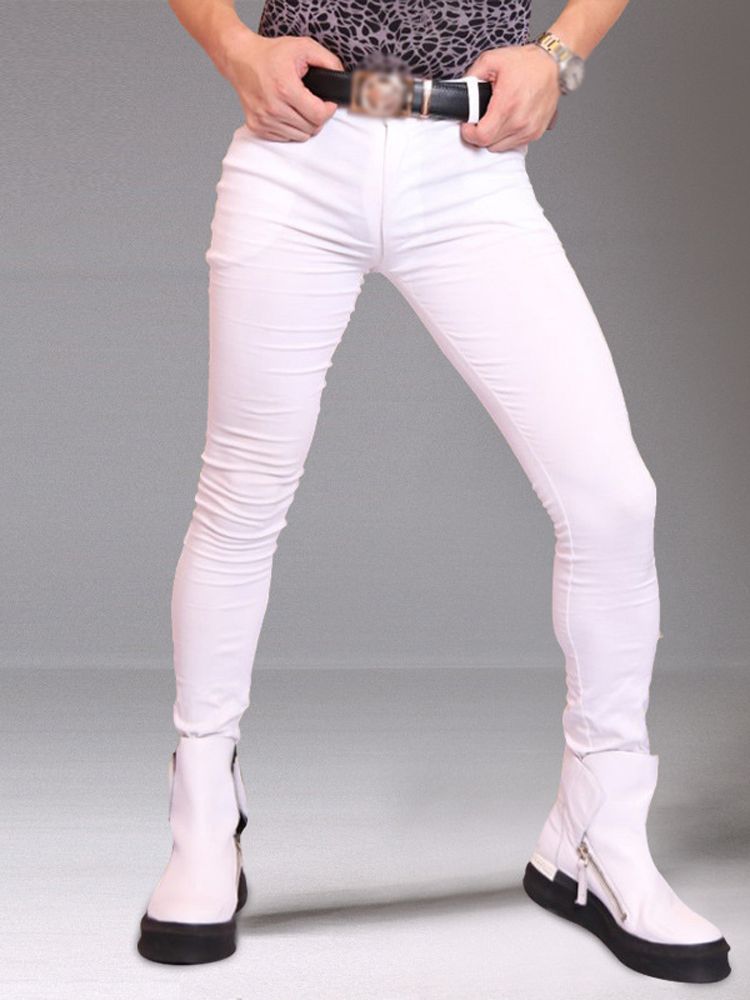 M-3XL Mens Elastic Denim Jeans - огляд і ціна Men'S Shoes With Jeans