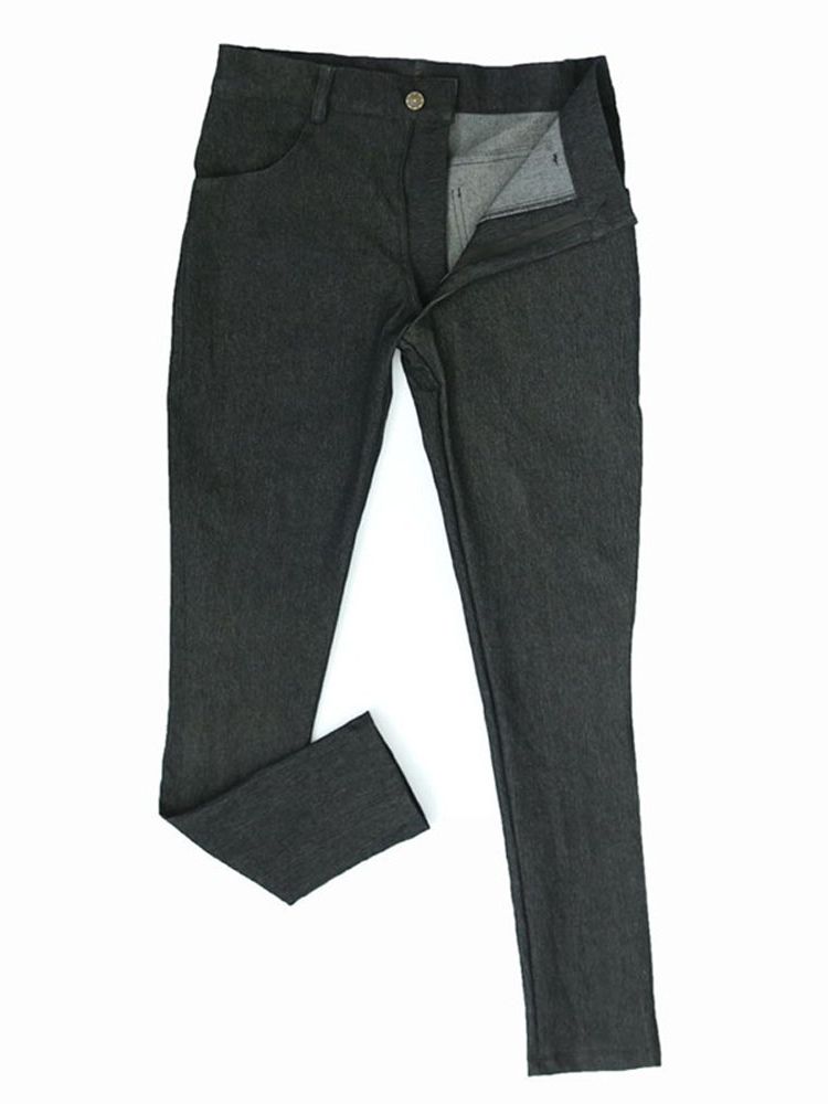 M-3XL Mens Elastic Denim Jeans - огляд і ціна Men'S Shoes With Jeans