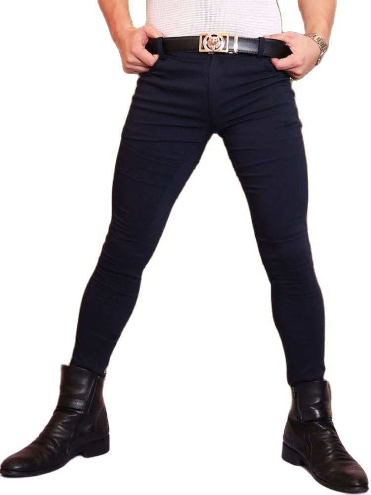 M-3XL Mens Elastic Denim Jeans - огляд і ціна Men'S Shoes With Jeans