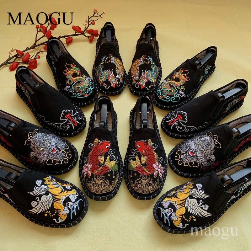 Unisex Chinese Style Embroider - огляд і ціна Loafer Slip On Men