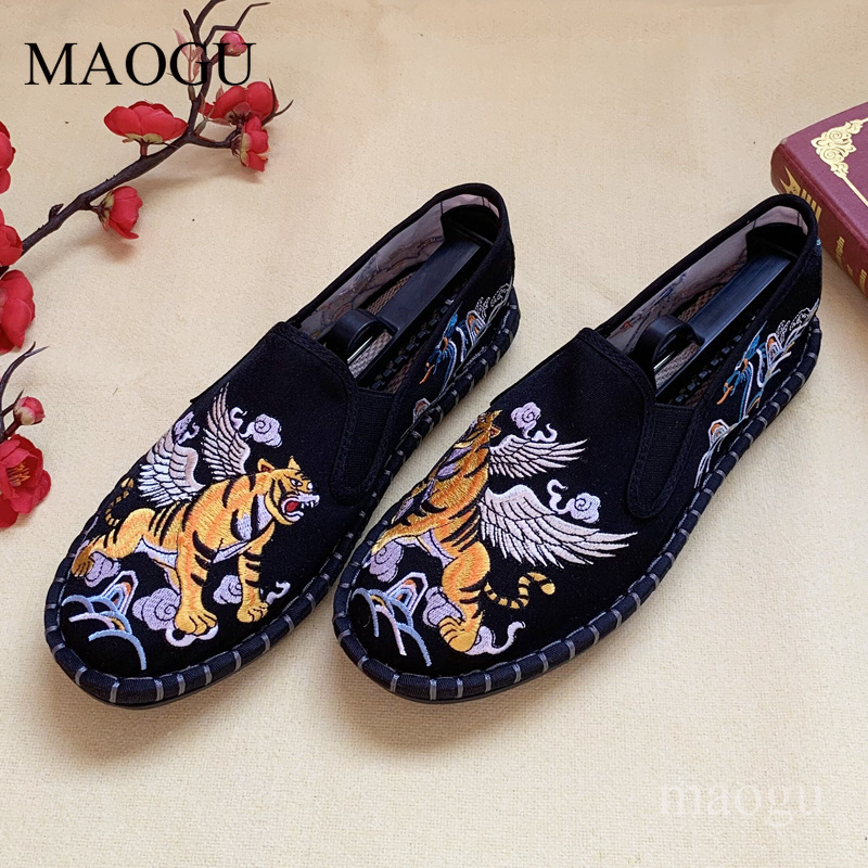 Unisex Chinese Style Embroider - огляд і ціна Loafer Slip On Men