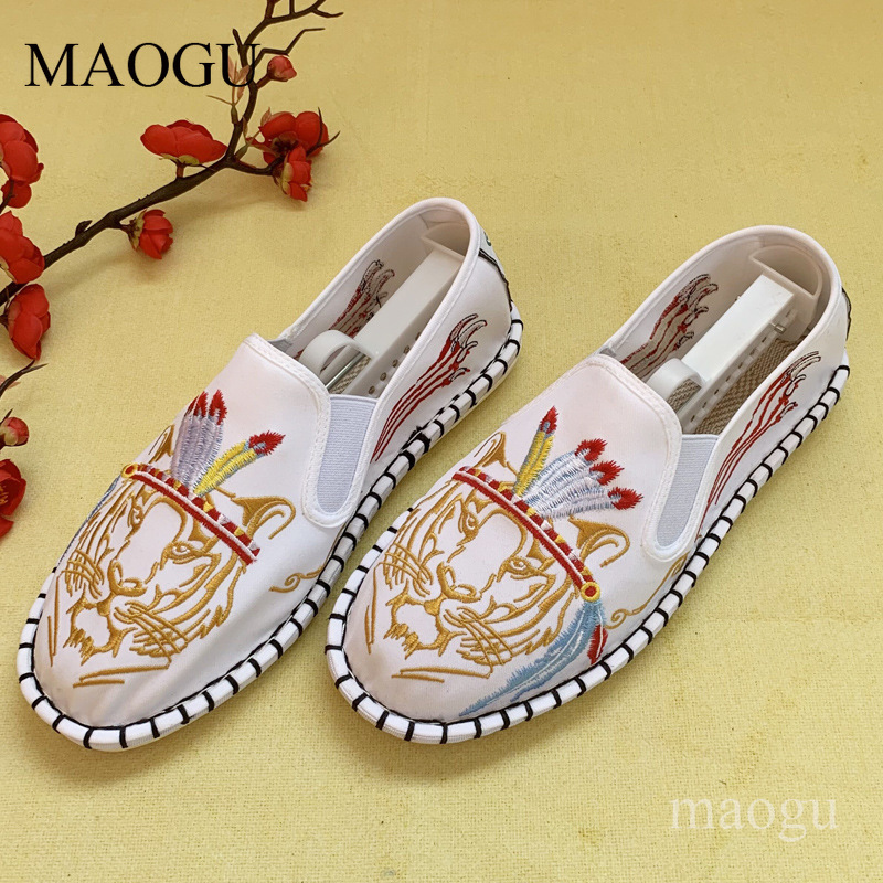 Unisex Chinese Style Embroider - огляд і ціна Loafer Slip On Men
