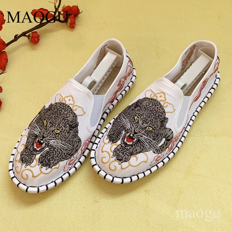 Unisex Chinese Style Embroider - огляд і ціна Loafer Slip On Men