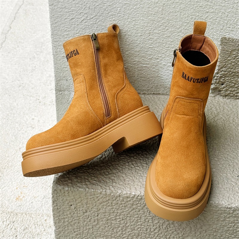 Winter Europe America Retro Th - огляд і ціна Men'S Shoes Height Increase