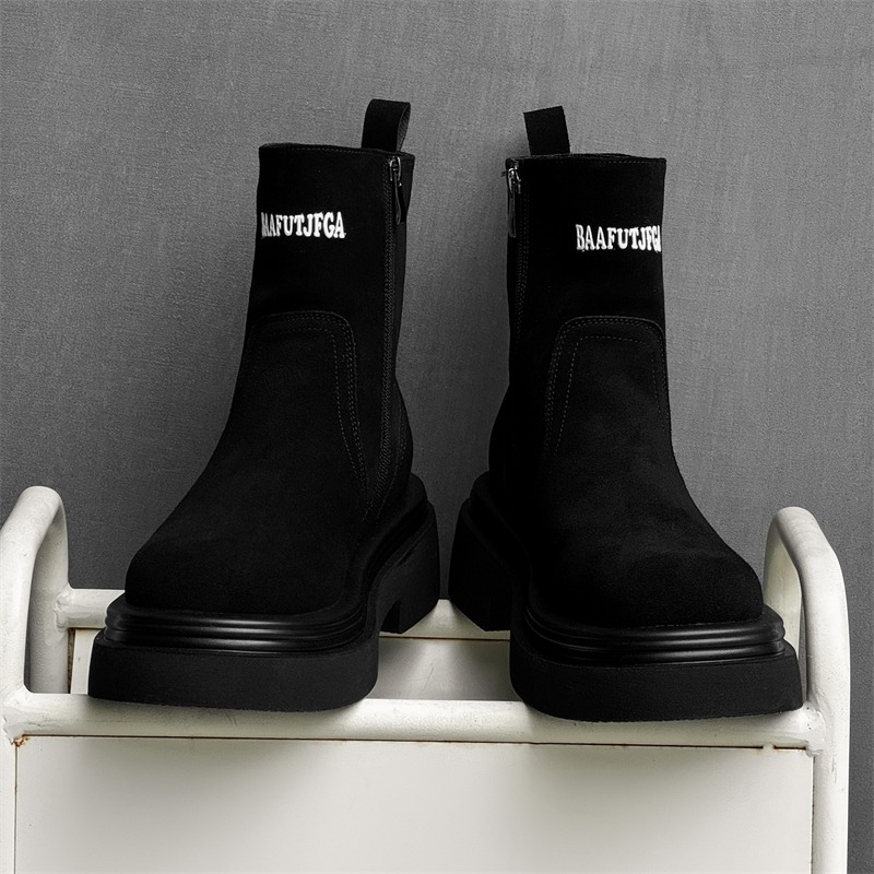 Winter Europe America Retro Th - огляд і ціна Men'S Shoes Height Increase