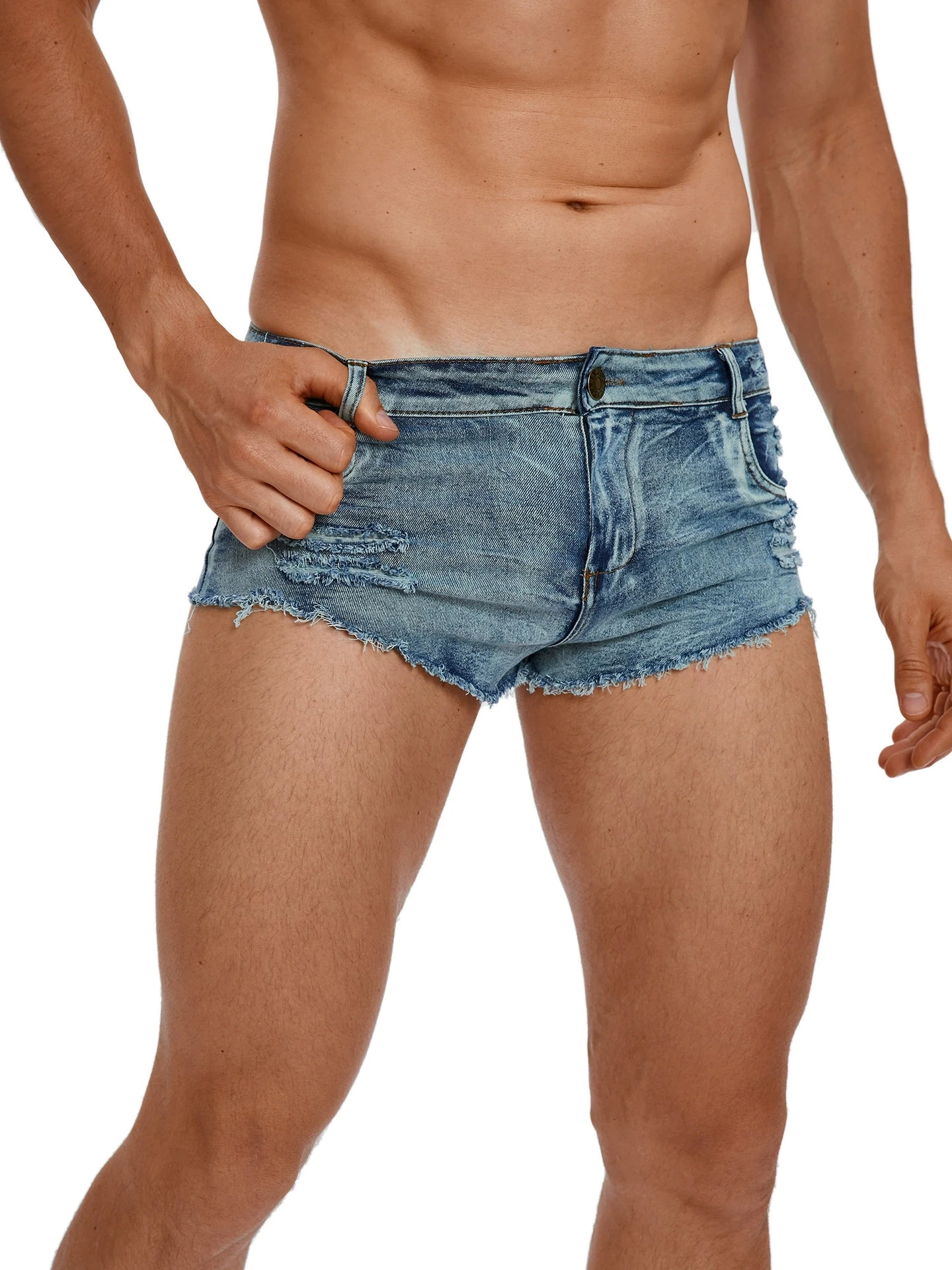 Men's Low Waist Jeans Shorts F - огляд і ціна Men'S Shoes With Jeans