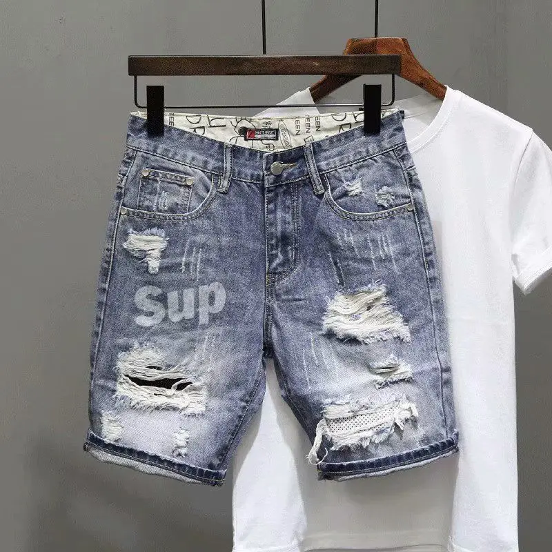 Men's Short Jeans Pants Black  - огляд і ціна Men'S Shoes With Jeans