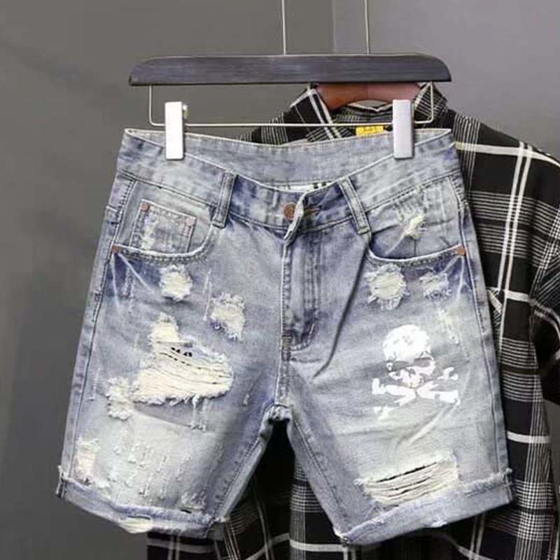 Summer Men's Worn Bead Hole Be - огляд і ціна Men'S Shoes With Jeans