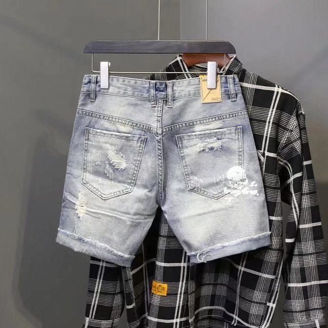 Summer Men's Worn Bead Hole Be - огляд і ціна Men'S Shoes With Jeans