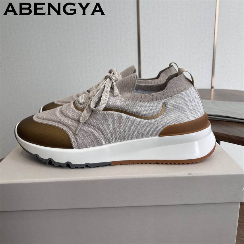 Men New Multicolour Knitted lo - огляд і ціна Loafer Slip On Men